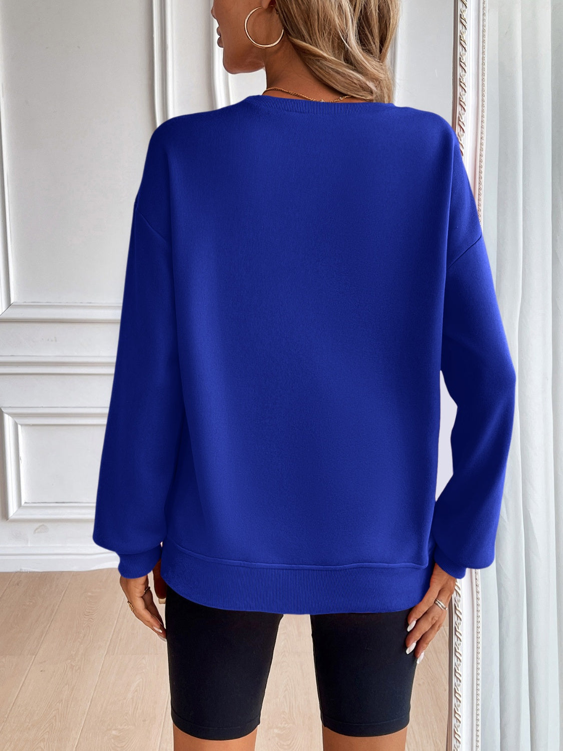 Ivy Lane Langarm-Sweatshirt mit Rundhalsausschnitt