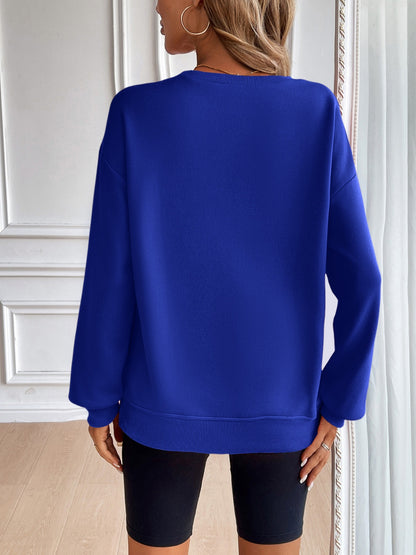 Ivy Lane Langarm-Sweatshirt mit Rundhalsausschnitt