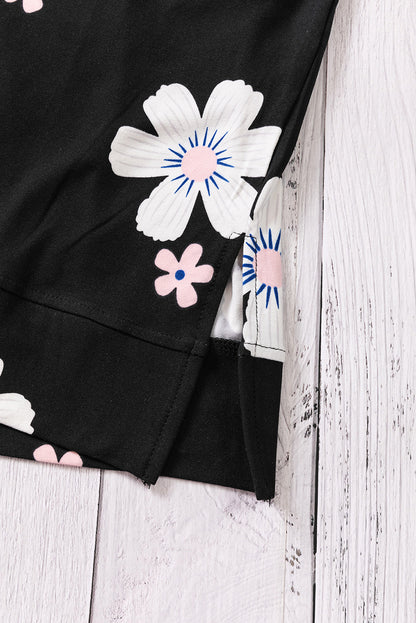 Tanktop mit Rundhalsausschnitt und Seitenschlitz