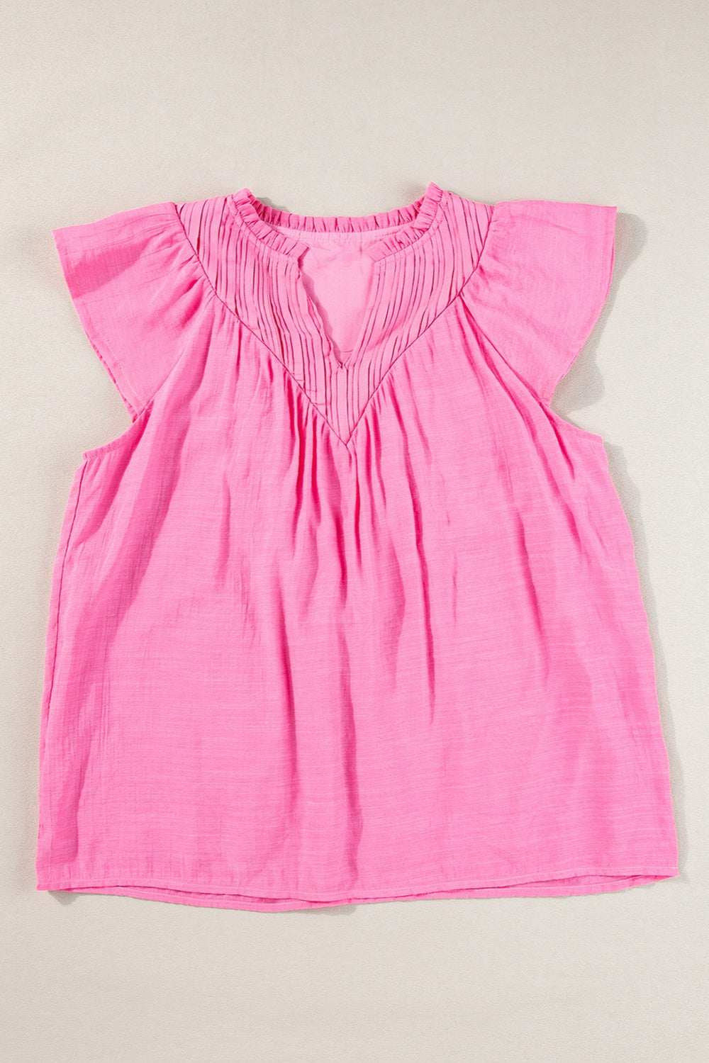 Bluse mit Rüschen und Flügelärmeln