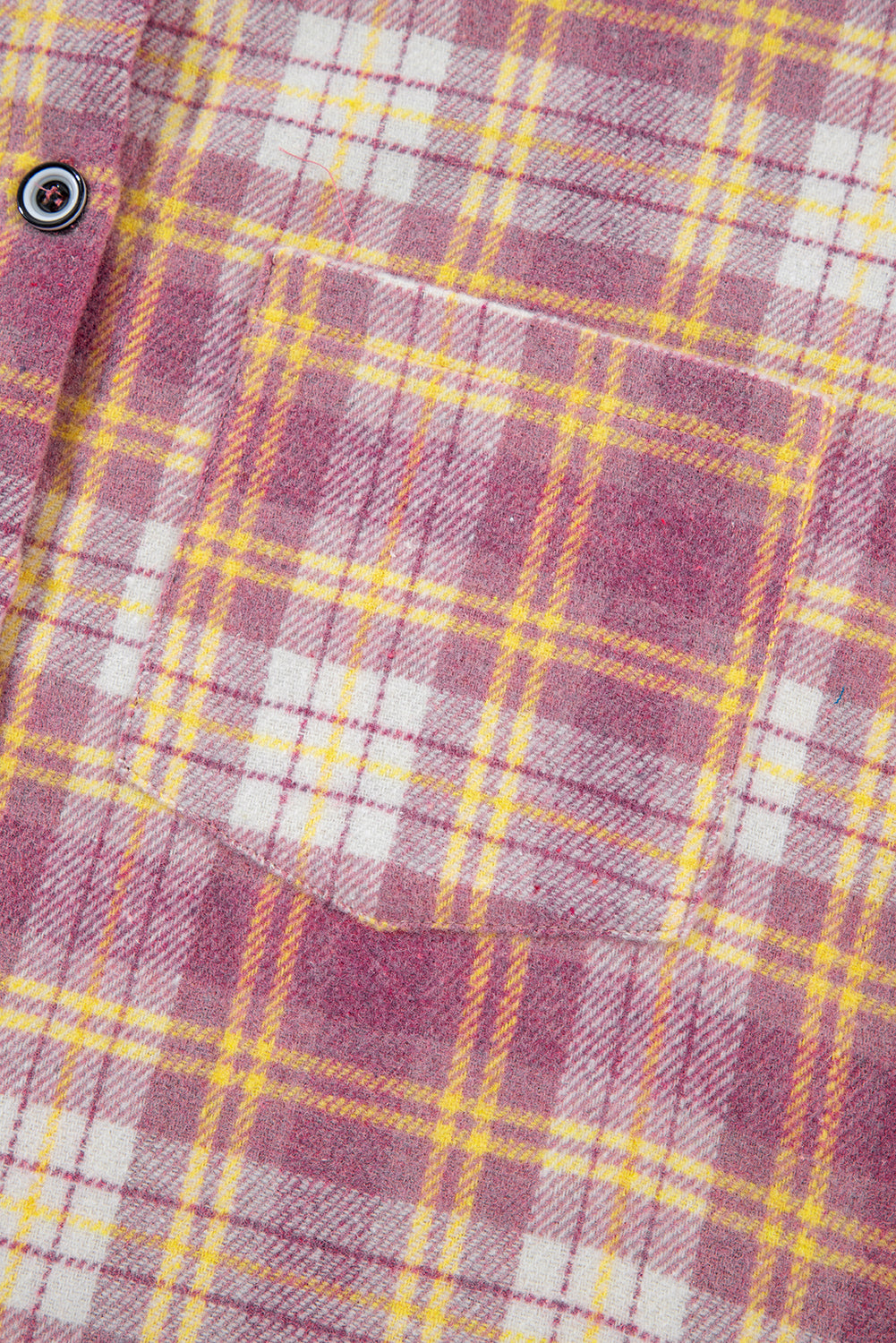 Karierte Hemdjacke mit Kragen und Knopfleiste