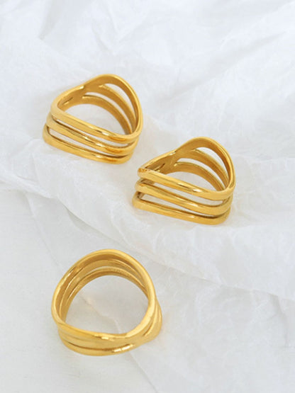 Dreilagiger Ring aus Titanstahl