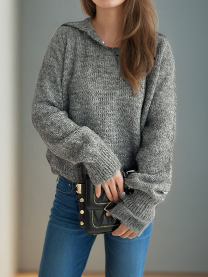 Pullover mit Kragen und langen Ärmeln