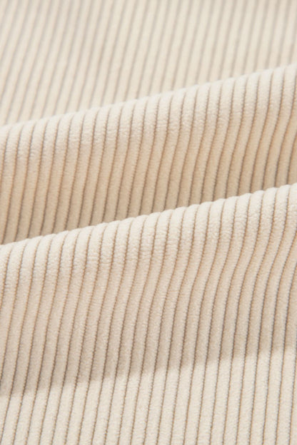 Langärmlige Jacke mit Hahnentrittmuster und Knöpfen