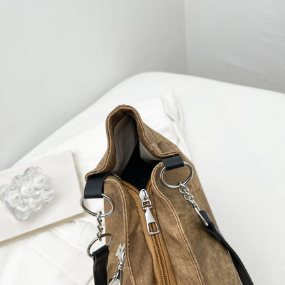 Mittelgroße Tragetasche aus Polyester mit Schleife