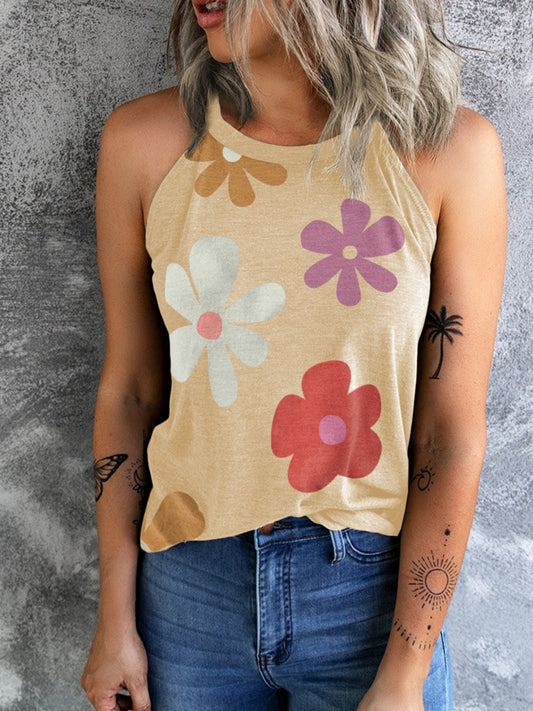 Camisole mit griechischem Ausschnitt und Print