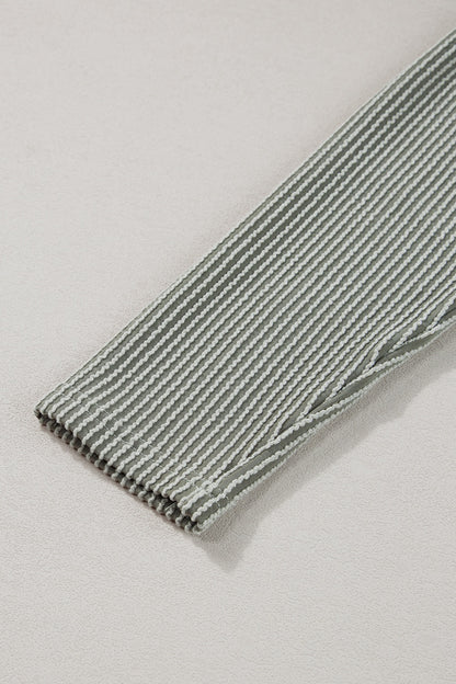 Strukturiertes, langärmliges Cover-Up mit offener Vorderseite