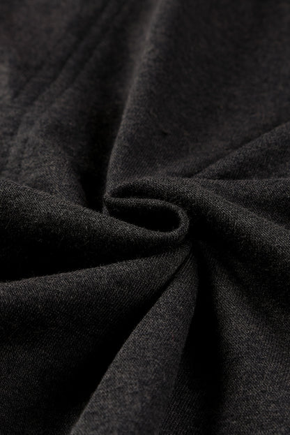 Kapuzenpullover mit Reißverschluss und Kordelzug und sichtbaren Nähten