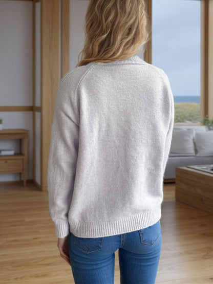 Pullover mit Rollkragen und langen Ärmeln