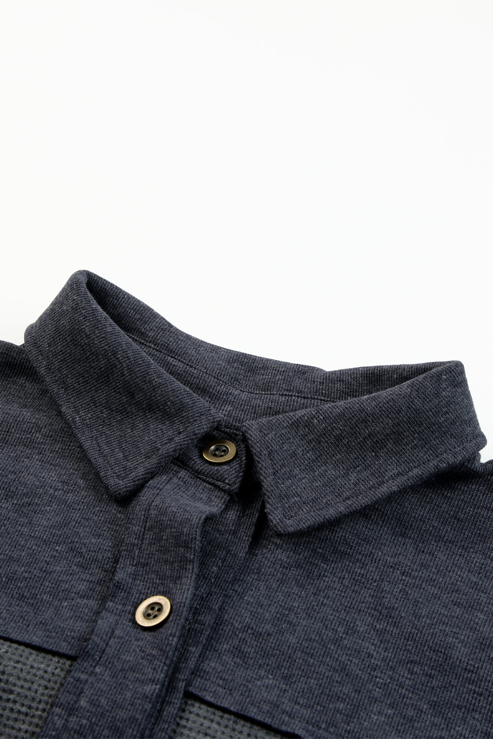 Jacke aus Waffelstrick mit Knöpfen und überschnittenen Schultern