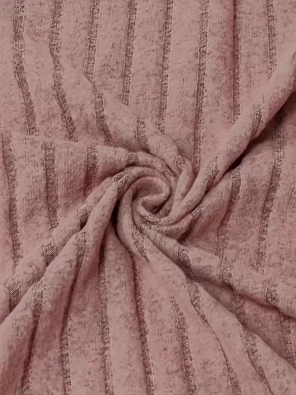 Bedrucktes Langarm-T-Shirt mit V-Ausschnitt