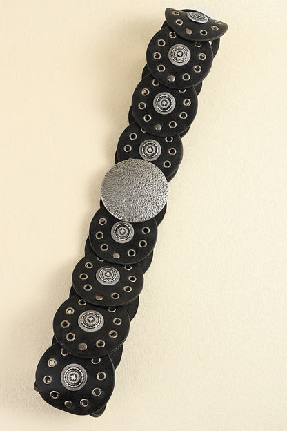 Runder Gürtel aus PU-Leder