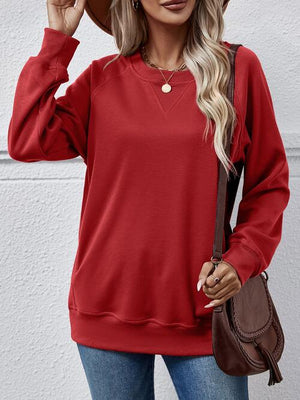 Sweatshirt mit Rundhalsausschnitt und langen Ärmeln