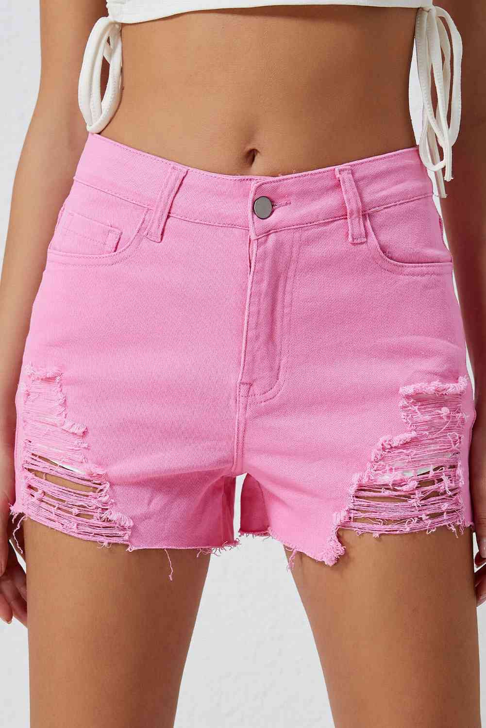 Distressed-Jeansshorts