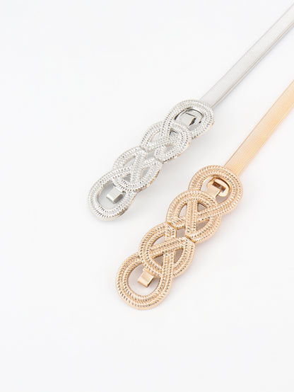 Gürtel mit Knotenschnalle aus Metall