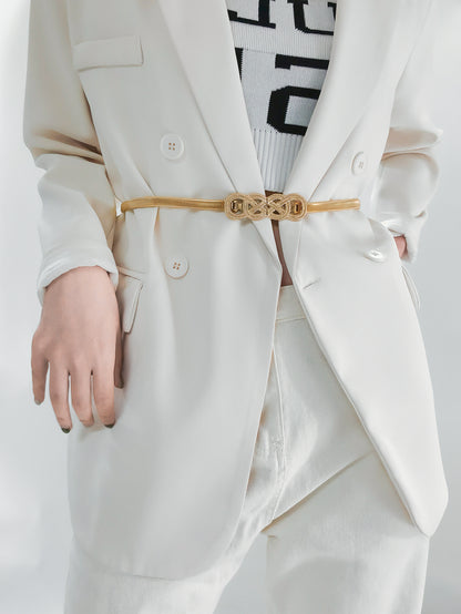 Gürtel mit Knotenschnalle aus Metall