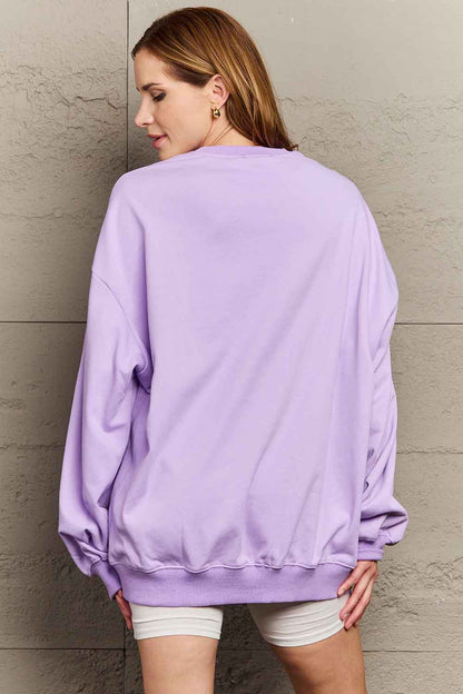 Simply Love Simply Love Sweatshirt mit Grafik in voller Größe, Nashville, Tennessee, Music City