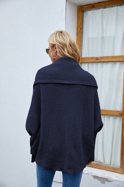 Strickjacke mit langen Ärmeln und offener Vorderseite