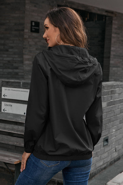 Button-Down-Langarm-Sportjacke