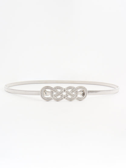 Gürtel mit Knotenschnalle aus Metall