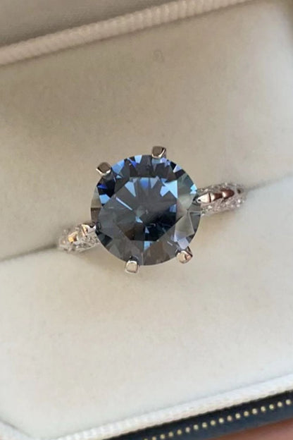 5 Karat Moissanit 925 Sterling Silber Ring