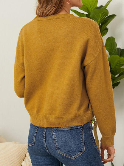 Cardigan mit Blumenmuster, Knopfleiste vorn und überschnittenen Schultern