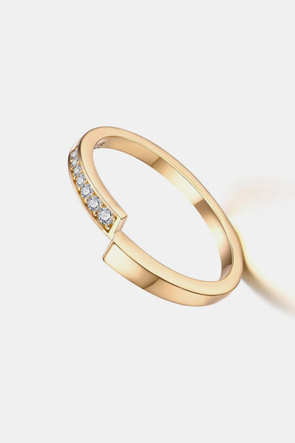 Moissanit 925 Sterling Silber Ring