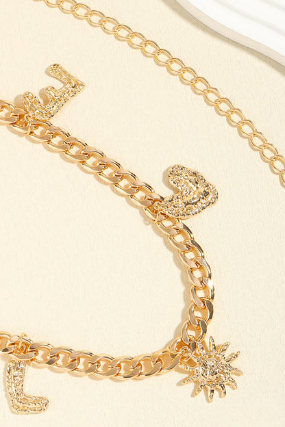 LOVE-Gürtel aus Legierung