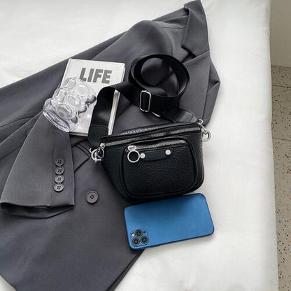 Umhängetasche aus strukturiertem PU-Leder