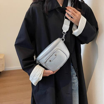 Umhängetasche aus strukturiertem PU-Leder