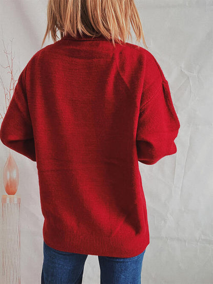 Rollkragenpullover mit langen Ärmeln