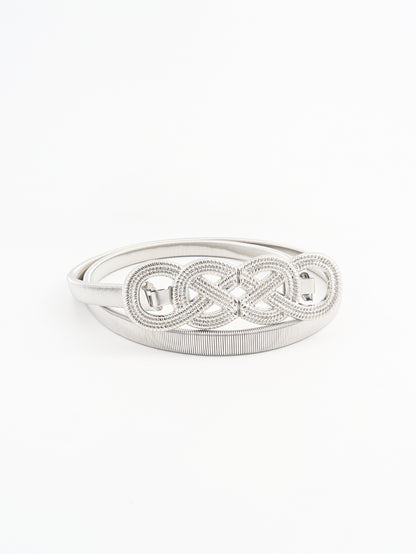 Gürtel mit Knotenschnalle aus Metall