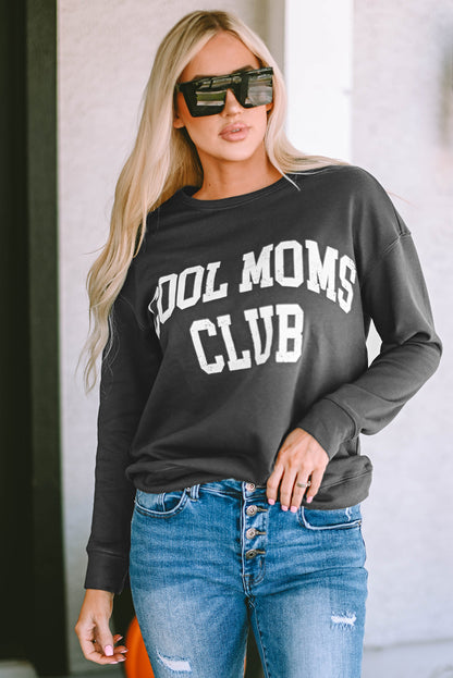 COOL MOM CLUB Sweatshirt mit Rundhalsausschnitt und kurzen Ärmeln