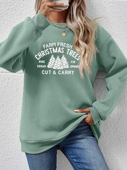 Sweatshirt mit Rundhalsausschnitt, langen Ärmeln und Grafik