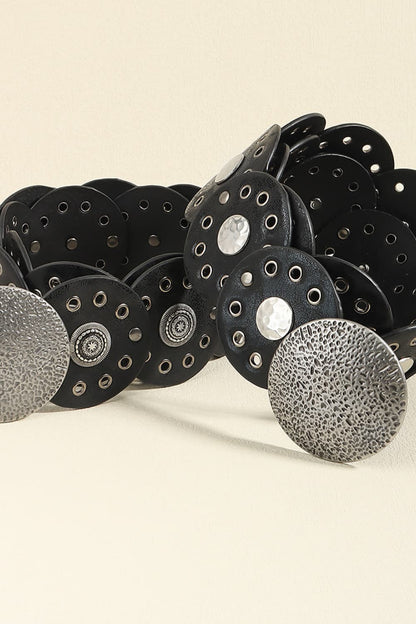 Runder Gürtel aus PU-Leder