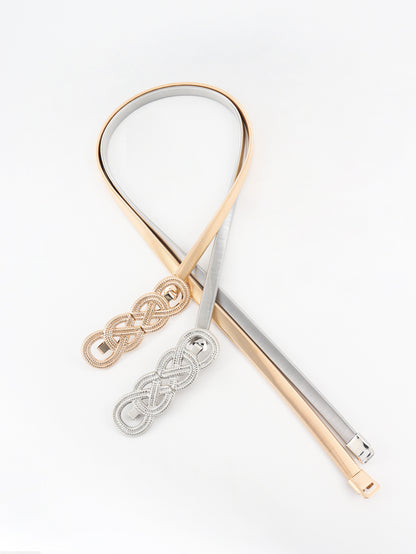 Gürtel mit Knotenschnalle aus Metall