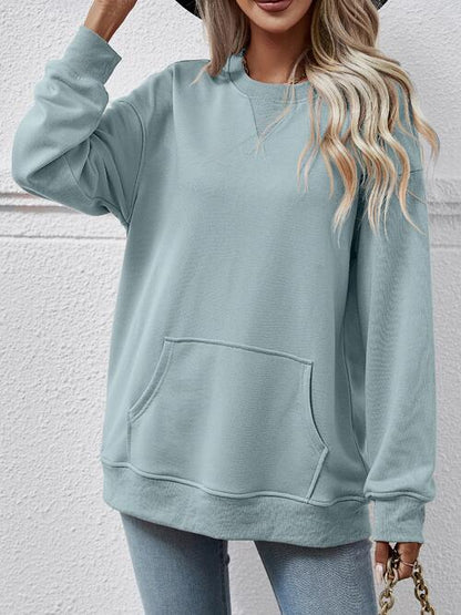 Sweatshirt mit Rundhalsausschnitt und langen Ärmeln