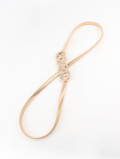 Gürtel mit Knotenschnalle aus Metall