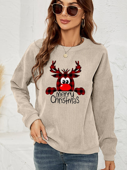 FROHE WEIHNACHTEN Grafik-Sweatshirt