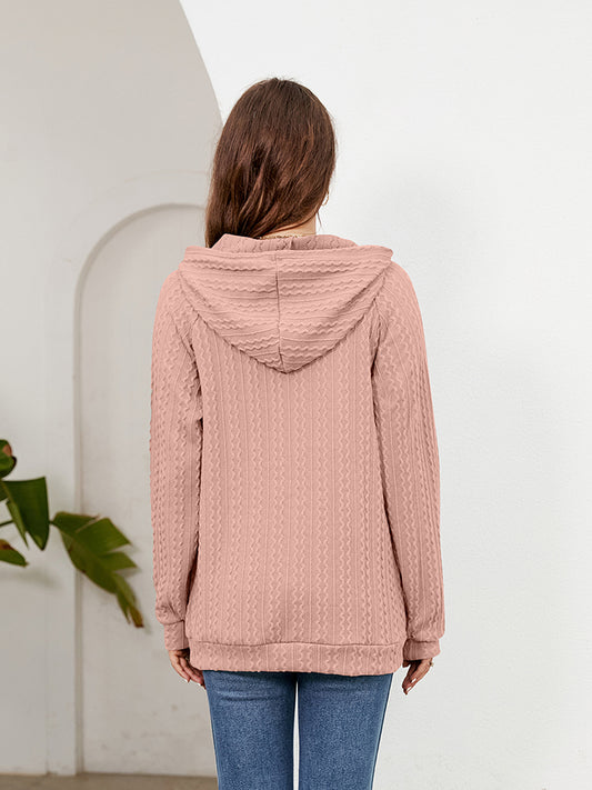 Kapuzenpullover mit Raglanärmeln und Fronttasche
