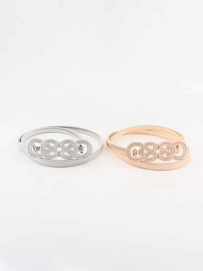 Gürtel mit Knotenschnalle aus Metall