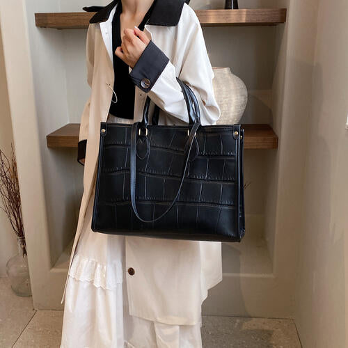 Einkaufstasche aus PU-Leder