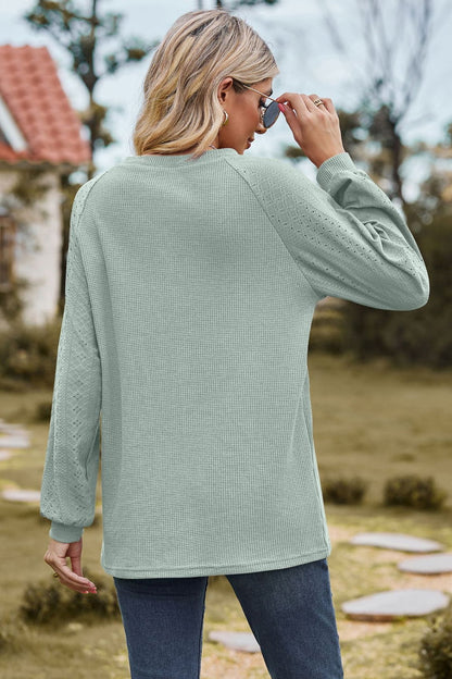 Sweatshirt mit Rundhalsausschnitt und Raglanärmeln