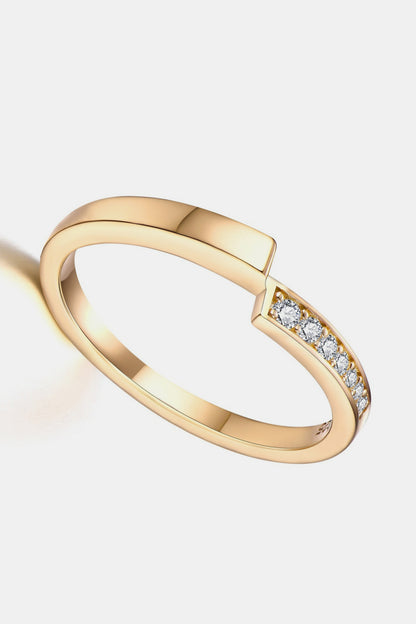 Moissanit 925 Sterling Silber Ring