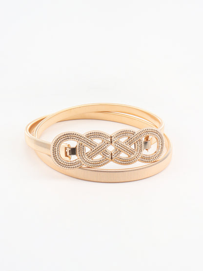 Gürtel mit Knotenschnalle aus Metall