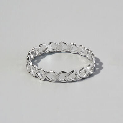 925 Sterling Silber Herz Gliederring
