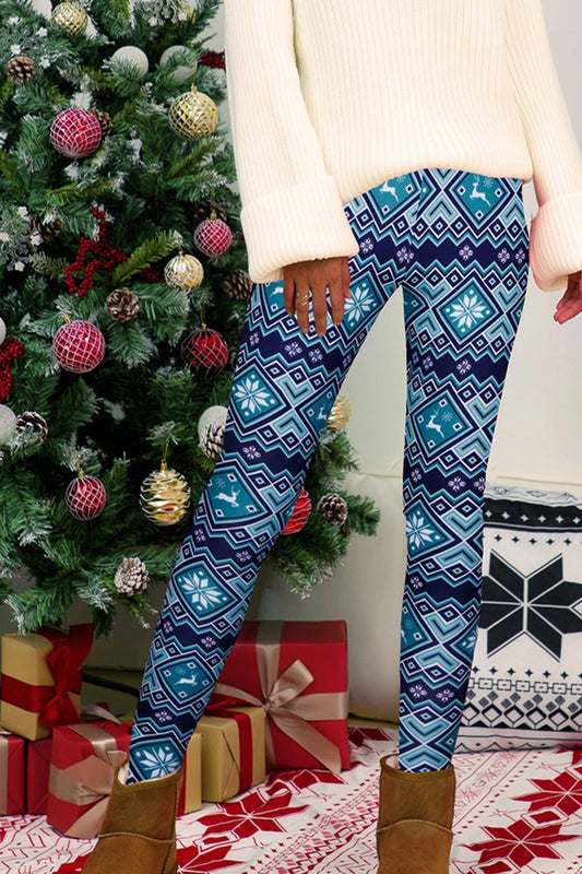 Leggings mit geometrischem Muster in voller Größe
