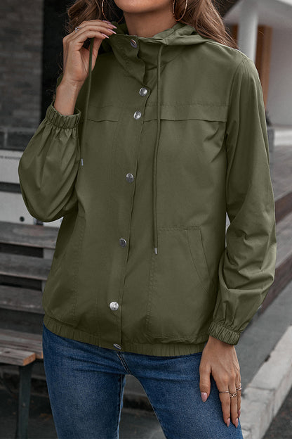 Button-Down-Langarm-Sportjacke