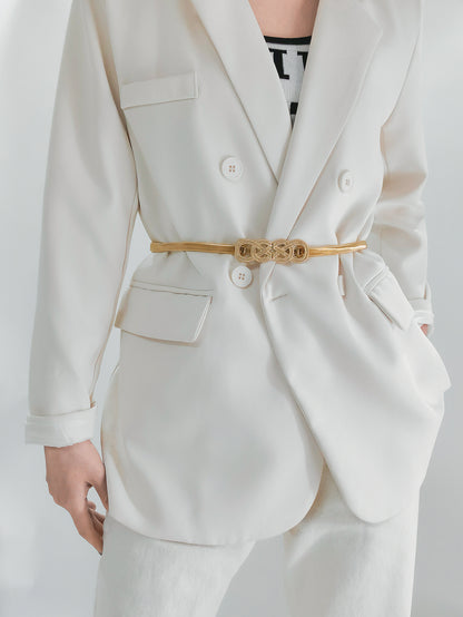 Gürtel mit Knotenschnalle aus Metall