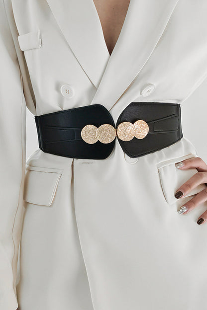 Elastischer Gürtel mit Schnalle aus Legierung